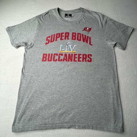 Fanatics Other - Fanatics Mens Tampa Bay Buccaneers "SUPER BOWL LIV" Size Large Gray Replay Shirt